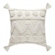 Nordic Boho Minimalist White Throw Pillow for Case Wave Striped Tufted Textured