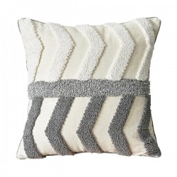 Modern Nordic Woven Tufted Throw Pillow for Case Boho Zig Zag Wavy Striped Geometric