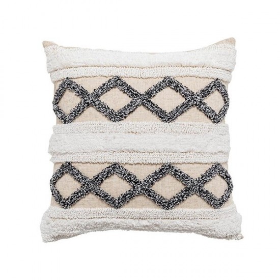 Boho Throw Pillow Covers for Couch Sofa Cotton Tufted Decorative Cushion Cover