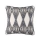 Modern Minimalist Lumbar Throw Pillow for Case Moroccan Boho Woven Tufted Gray Cream