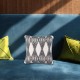 Modern Minimalist Lumbar Throw Pillow for Case Moroccan Boho Woven Tufted Gray Cream