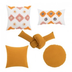 Bohemian Nordic Geometric Throw Pillow for Case Morocco Woven Tufted Irregular Twist