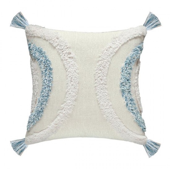 Semicircle Stripes Woven Tufted Throw Pillow for Case Nordic Morocco Cushion Cov