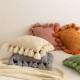 Nordic Moroccan Knitted Throw Pillow for Case with Pompoms Tassel Boho Striped Cable Knit