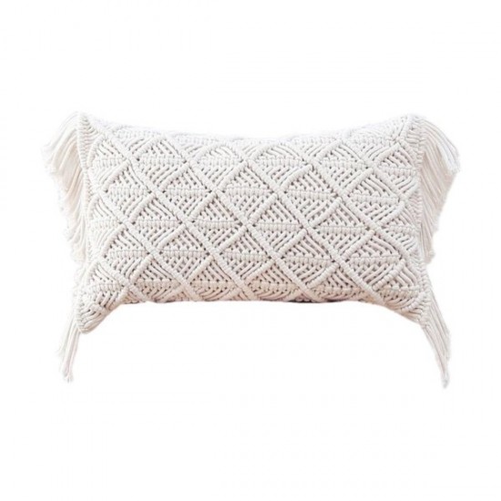 Throw Pillow Covers Woven Boho Macrame Cushion for Case for Bed Sofa Couch for B