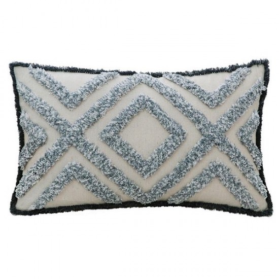 Tufted Boho Throw Pillow Cover Morocco Decorative Geometric Stripes Cushion for