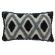 Tufted Boho Throw Pillow Cover Morocco Decorative Geometric Stripes Cushion for