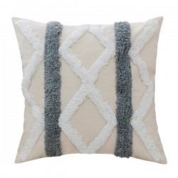 Tufted Boho Throw Pillow Cover Morocco Decorative Geometric Stripes Cushion for