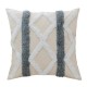 Tufted Boho Throw Pillow Cover Morocco Decorative Geometric Stripes Cushion for