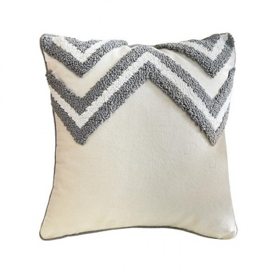 Boho Throw Pillow Cover Woven Tufted Stripe Decorative Cushion Covers Pillowcase