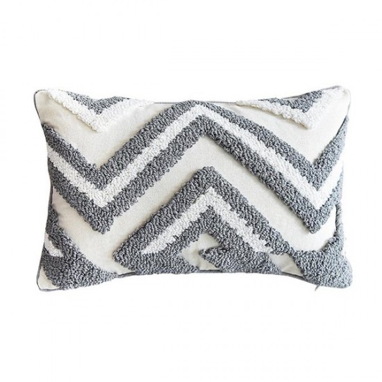 Boho Throw Pillow Cover Woven Tufted Stripe Decorative Cushion Covers Pillowcase