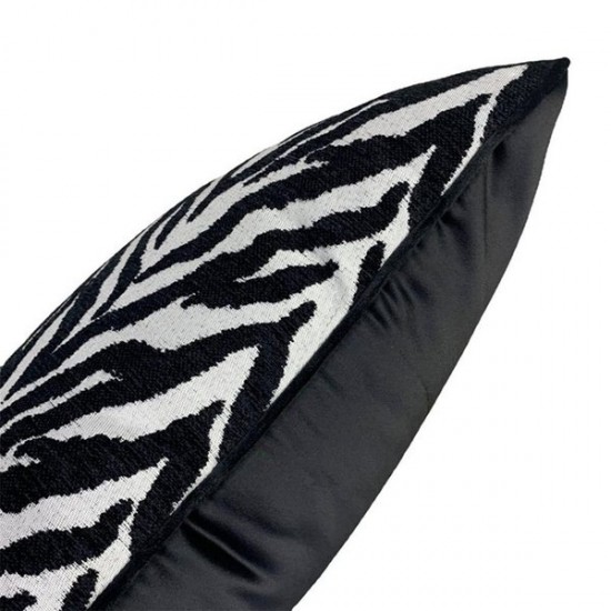 Square Throw Pillow Cover Modern Black White Geometric Pillowcase for Bed Sofa Couch