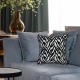Square Throw Pillow Cover Modern Black White Geometric Pillowcase for Bed Sofa Couch