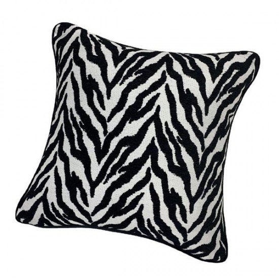 Square Throw Pillow Cover Modern Black White Geometric Pillowcase for Bed Sofa Couch