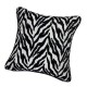 Square Throw Pillow Cover Modern Black White Geometric Pillowcase for Bed Sofa Couch