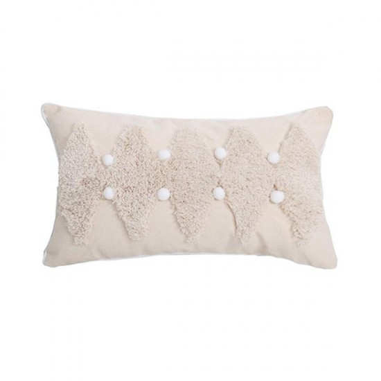 Boho Throw Pillow Cover Bohemian Geometric Pillowcase Soft Tufted Lumbar Cushion Covers