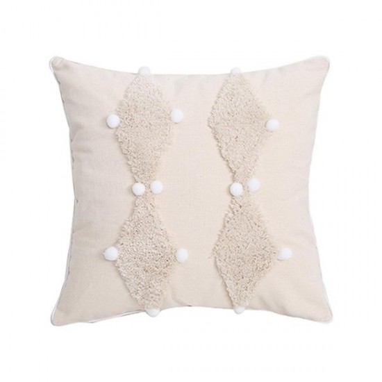 Boho Throw Pillow Cover Bohemian Geometric Pillowcase Soft Tufted Lumbar Cushion Covers