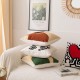 Tufted Throw Pillow for Case Morocan Abstract Geometric Embroidery Cushion Cover