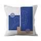 Nordic Style Linen Throw Pillow for Case Modern Minimalist Abstract Geometric Face Flower