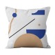 Nordic Style Linen Throw Pillow for Case Modern Minimalist Abstract Geometric Face Flower