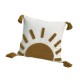 Throw Pillowcase 45cm Square Sun Moon Tufted Fringe Cushion Cover Home Decors