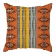 Nordic Bohemian Colorful Geometric Stripes Throw Pillow for Case Polyester Peach Velvet
