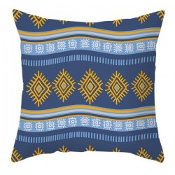 Nordic Bohemian Colorful Geometric Stripes Throw Pillow for Case Polyester Peach Velvet