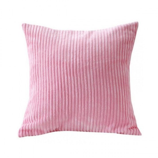 Corduroy Pillow Cover 45x45cm Square Throw Cushion Cover Household