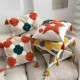 Nordic Boho Throw Pillow for Case with Tassels Farmhouse Woven Tufted Abstract Geometric