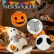 Reading Figure Specter Pillow with Soft Fabric and Bucket Detail, Filled Throw Pillow for